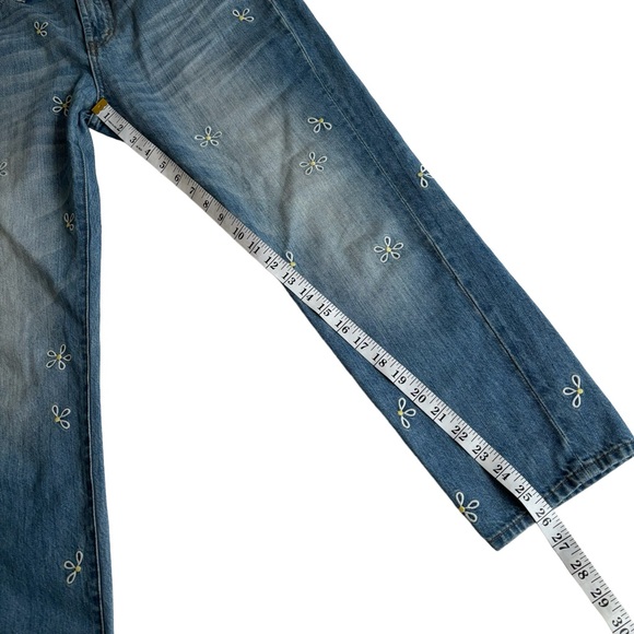 Madewell High Rise The Perfect Summer Straight Leg Jeans Daisy 🌼 Edition - Picture 9 of 11